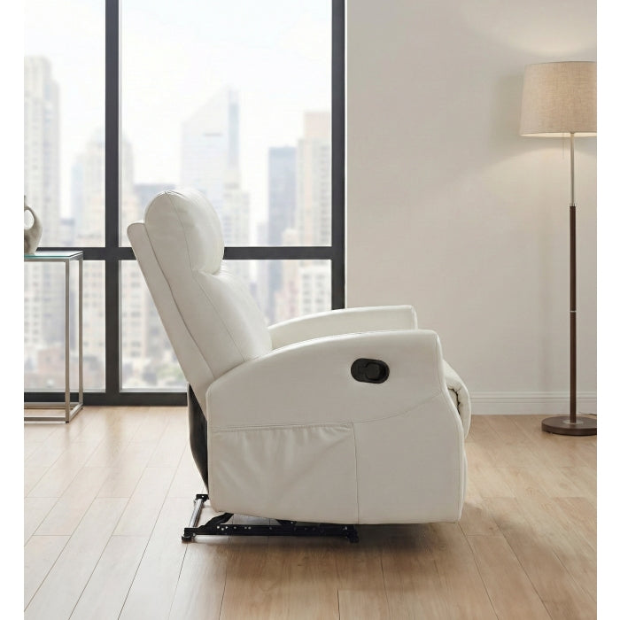 Heisley White Reclining Chair
