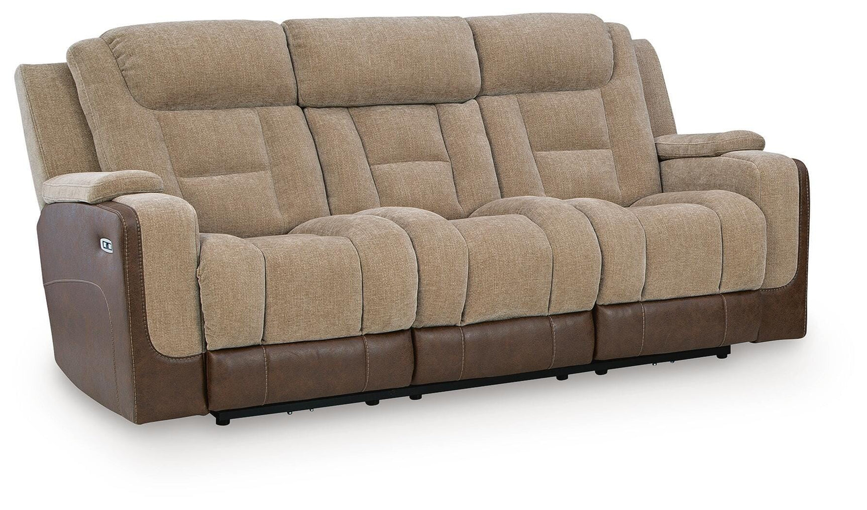 Mixed Motion Brownstone Power Reclining Sofa