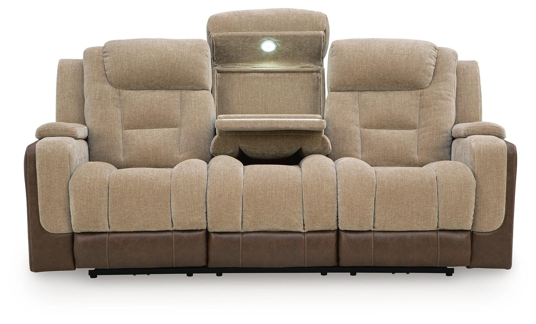 Mixed Motion Brownstone Power Reclining Sofa