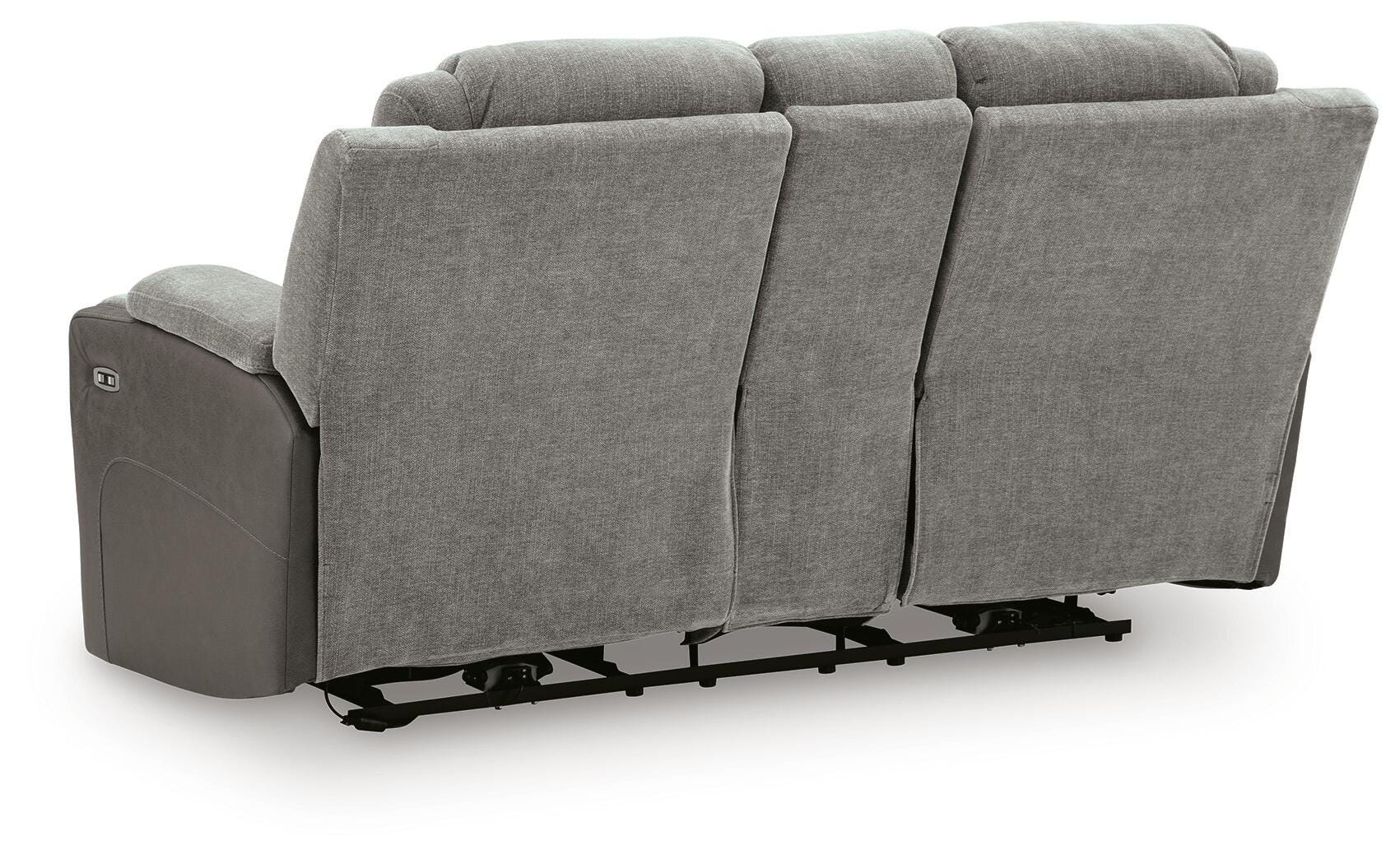 Mixed Motion Shadow Power Reclining Loveseat with Console