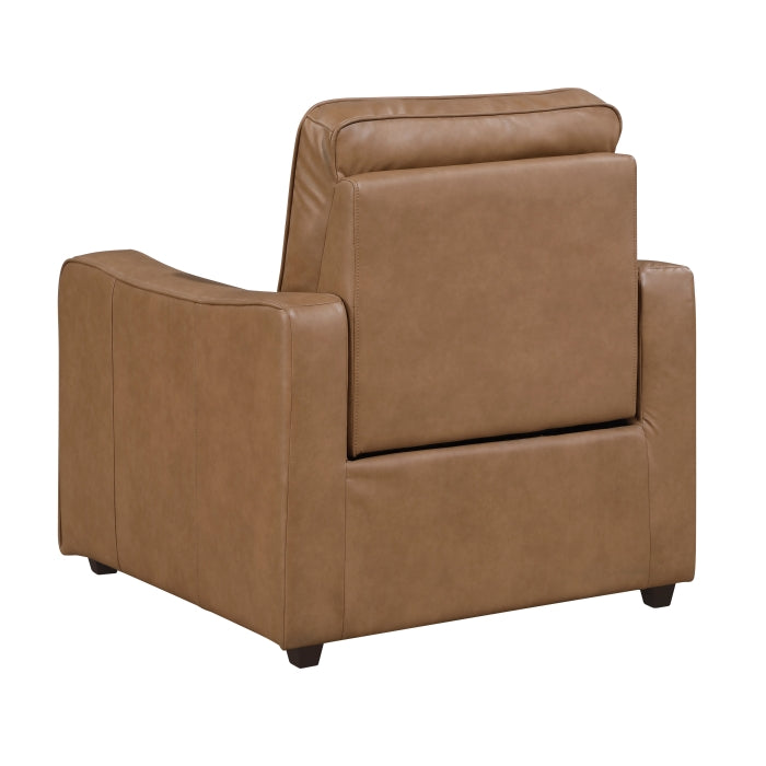 Equinox Brown Power Reclining Chair With Curved Track Arms
