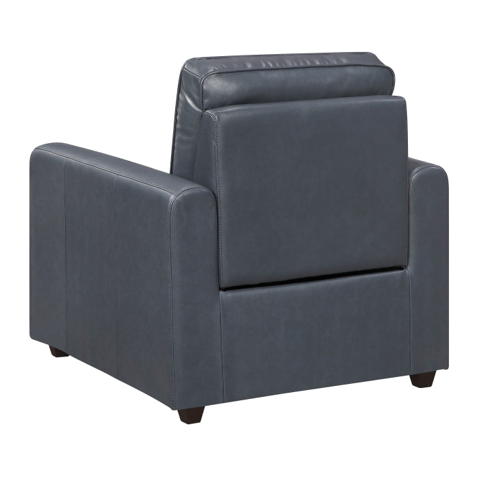 Equinox Gray Power Reclining Chair With Rounded Track Arms