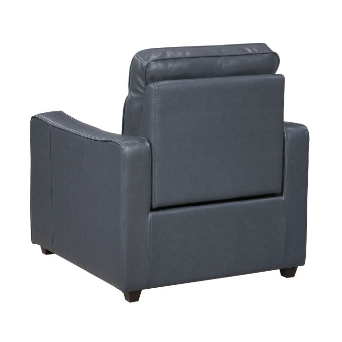 Equinox Gray Power Reclining Chair With Curved Track Arms