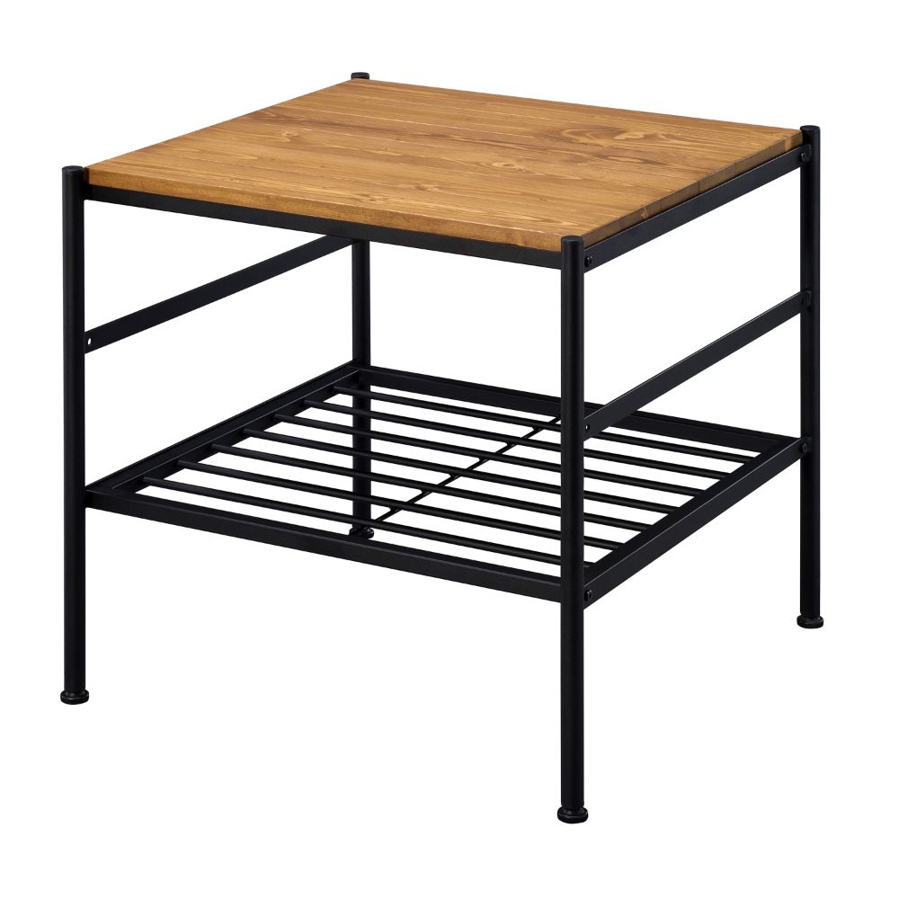 Kande Oak/Black End Table