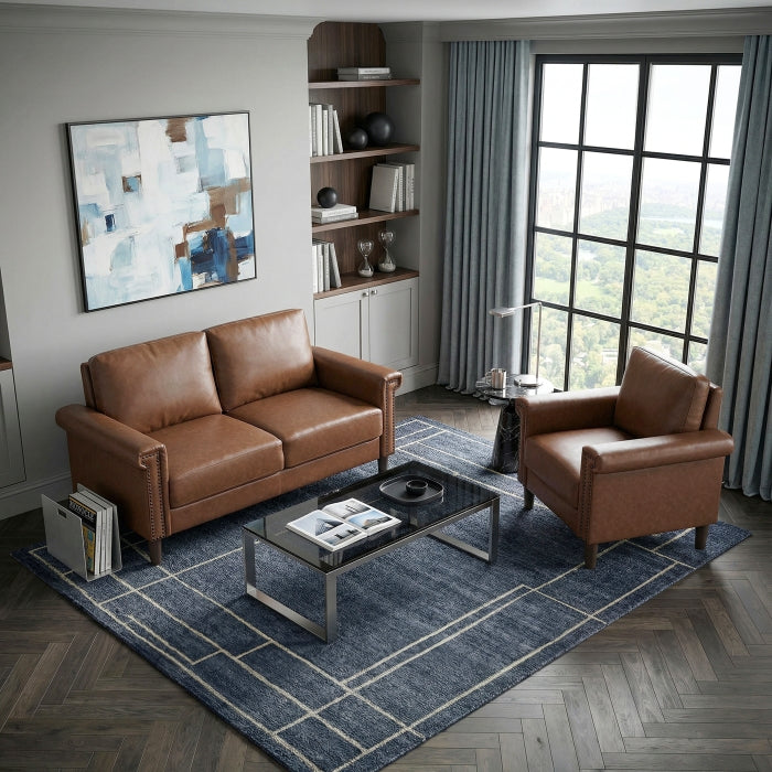 Heritage Brown Loveseat