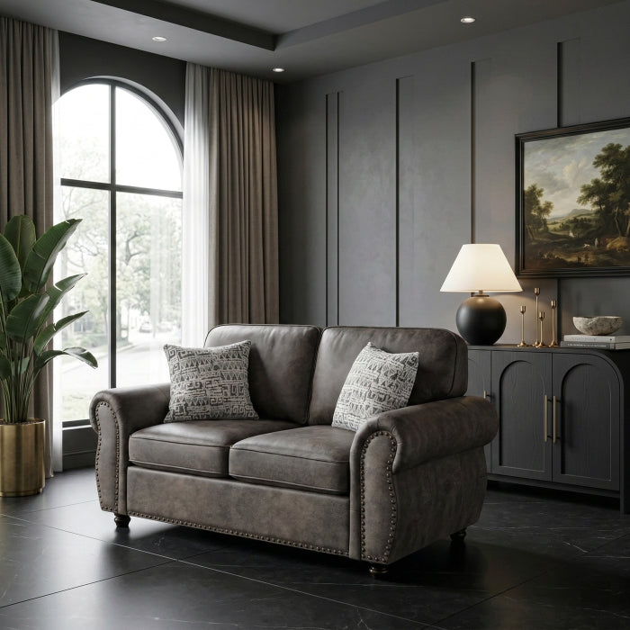 Pinnacle Brown Loveseat