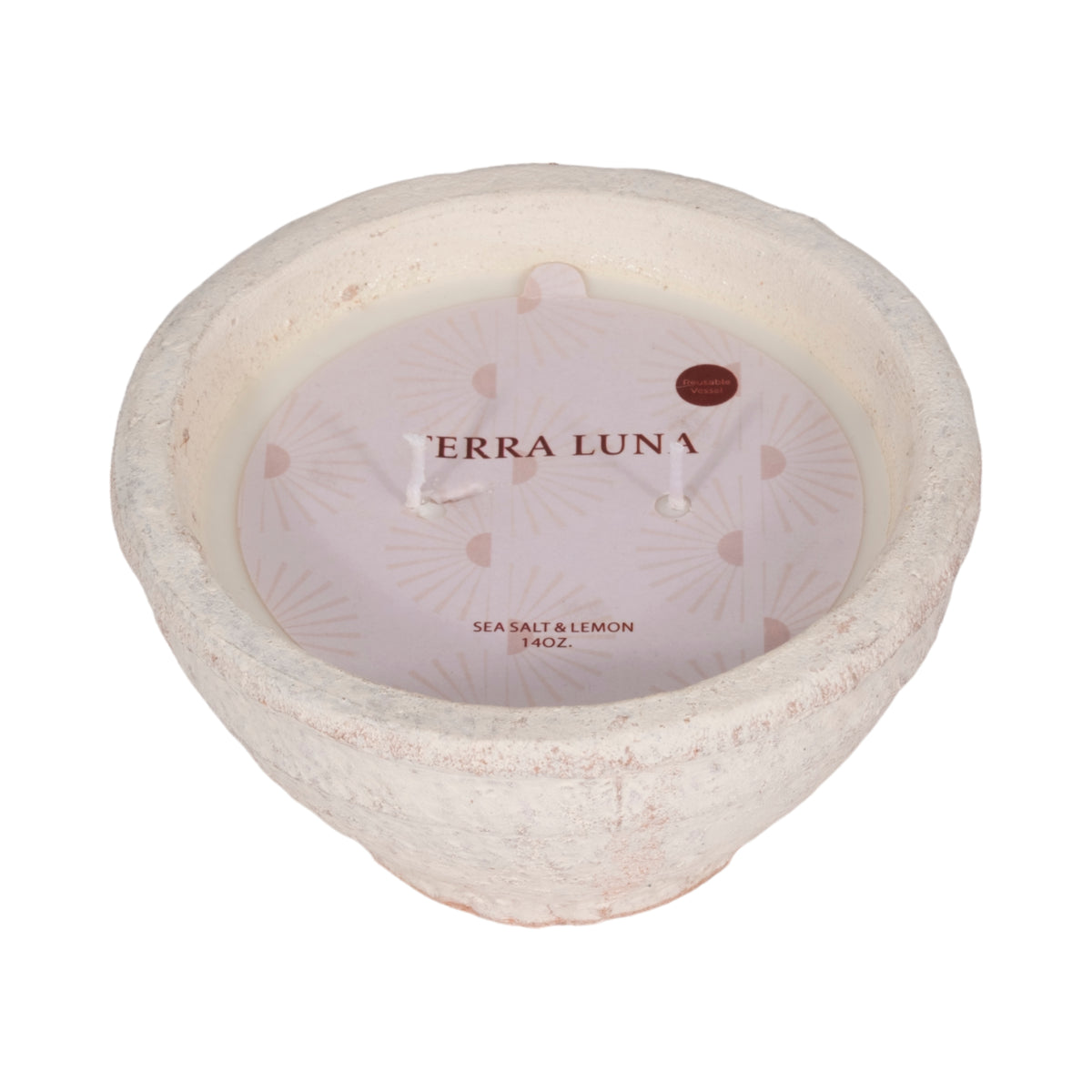 Janedale White Sea Salt & Lemon Candle