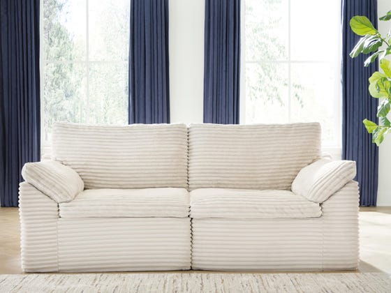Fannin Ivory LAF/RAF Corner Chair (2/CN)
