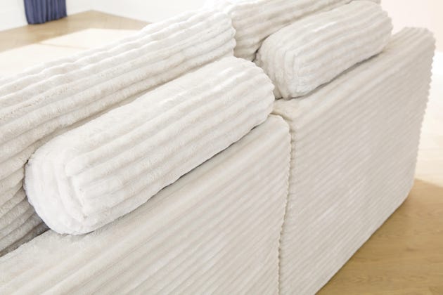 Fannin Ivory LAF/RAF Corner Chair (2/CN)