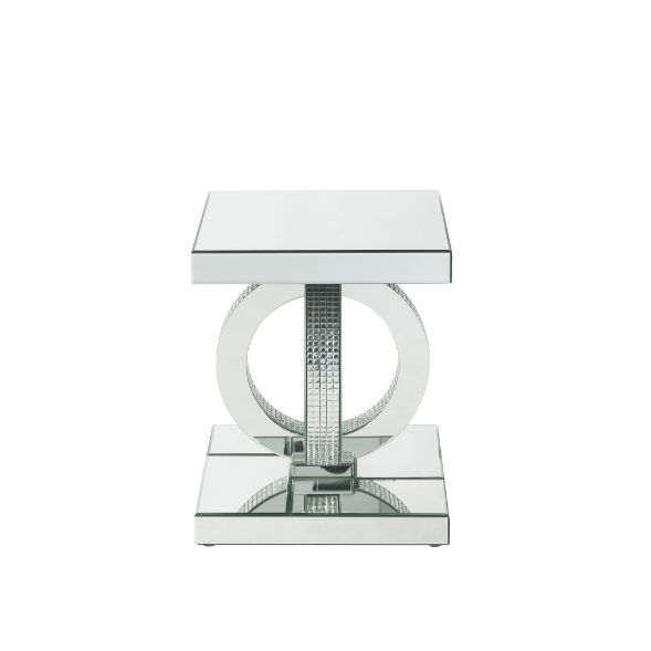 Ornat Mirrored/Faux Diamonds End Table