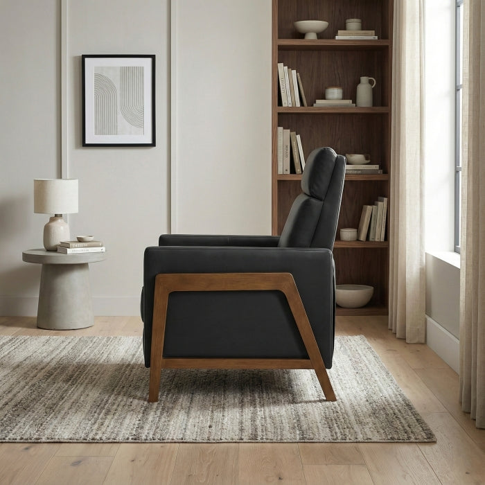 Verve Black Push Back Reclining Chair