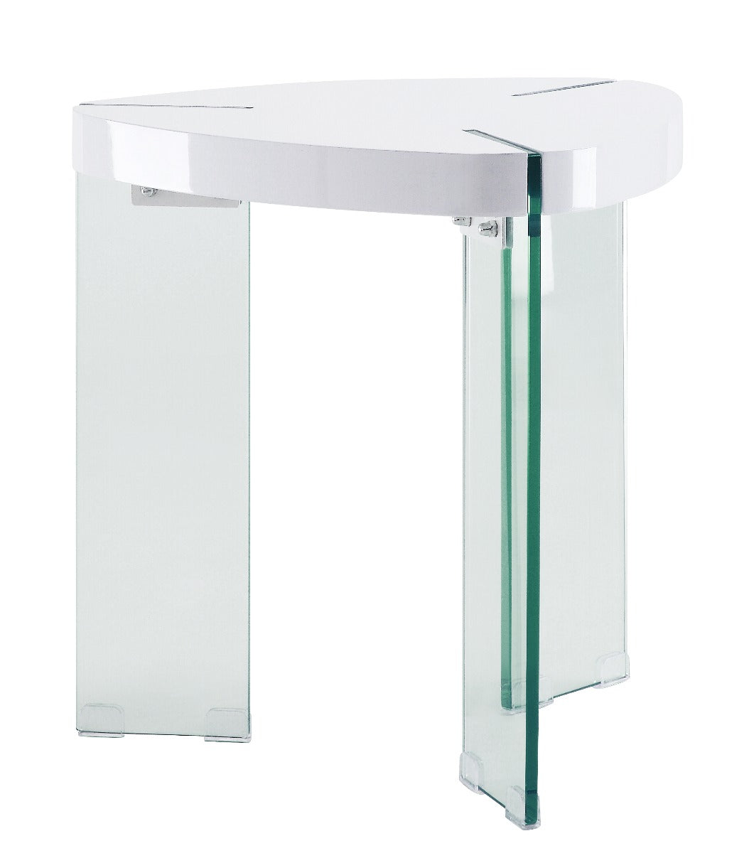 Noland Clear /White End Table