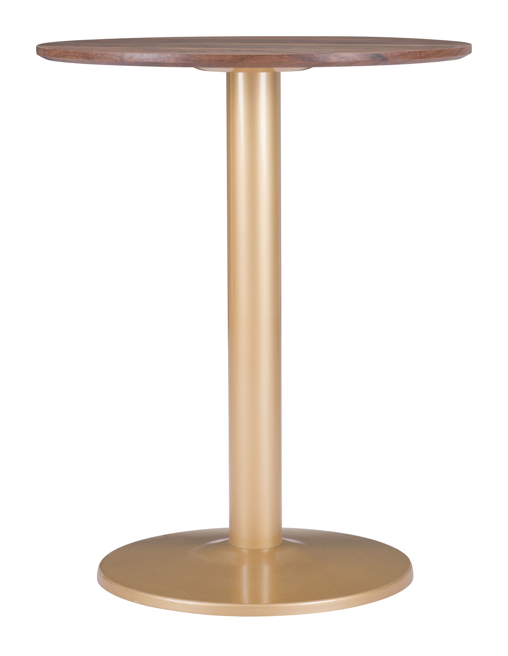 Alto Brown & Gold Bistro Table