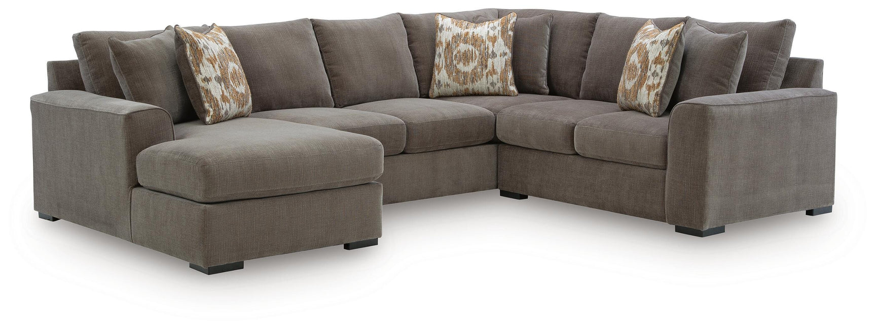 Larson Levee Espresso 3-Piece Sectional w/ LAF Chaise