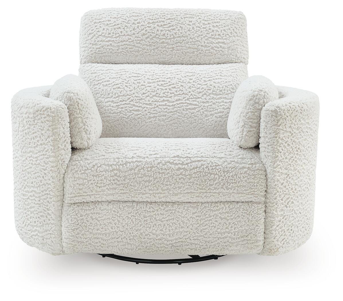 Moonrae Silver Swivel Power Glider Recliner