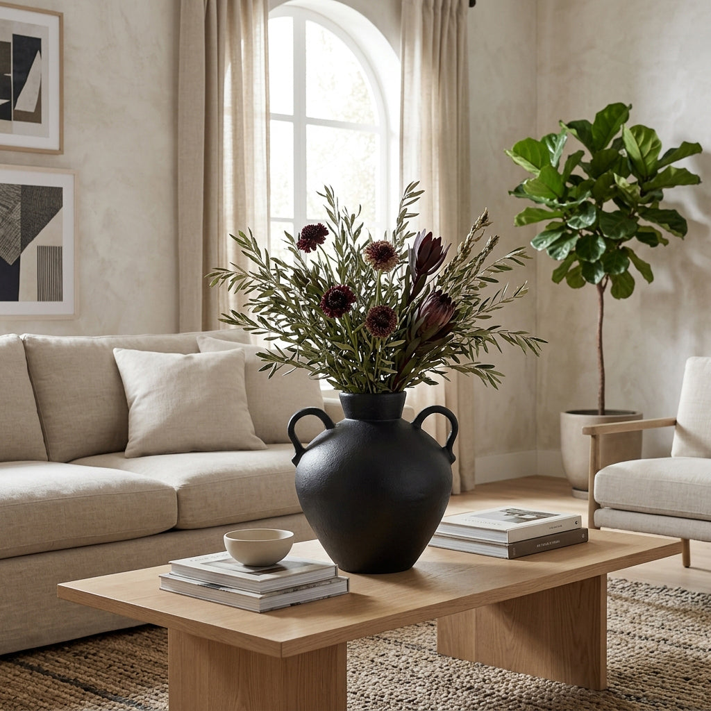 Burtonholm Black Vase - 18763-02EC