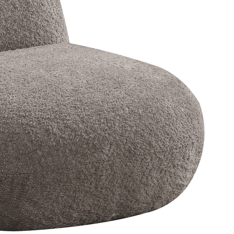 Weston Brown 21.5"W Chenille Deer-Shaped Kids Chair