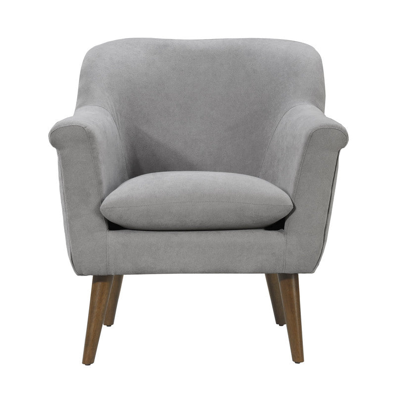 Shelby Steel Gray 31.5"W Woven Fabric Oversized Armchair