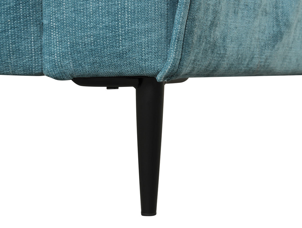 Valentina Blue 62"W Chenille Loveseat