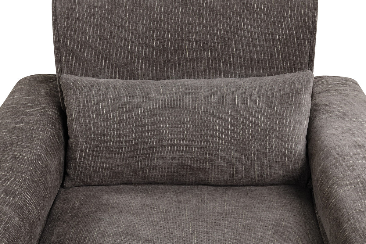 Valentina Gray 62"W Chenille Loveseat