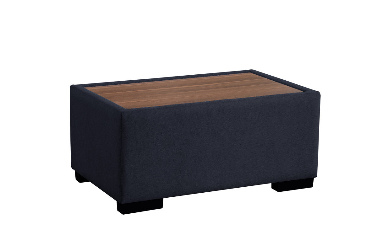 Joshua Dark Gray 100"W Woven Fabric Sectional Sofa with Right-Facing Chaise & Ottoman