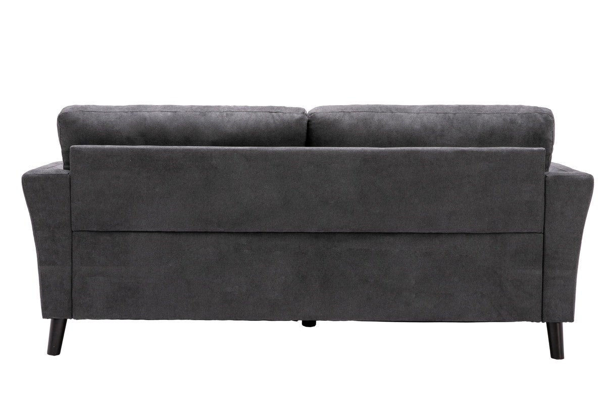 Damian Gray 77"W Woven Fabric Sofa