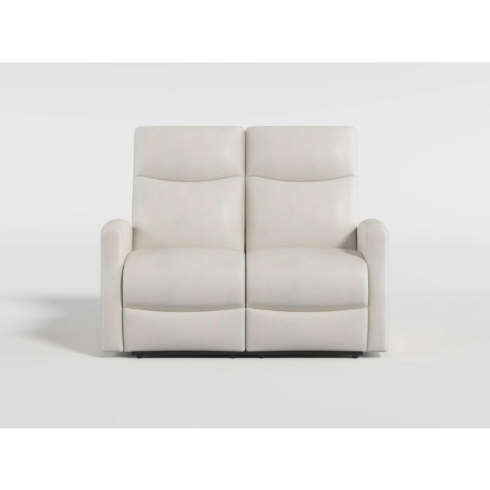 Heisley White Double Reclining Loveseat
