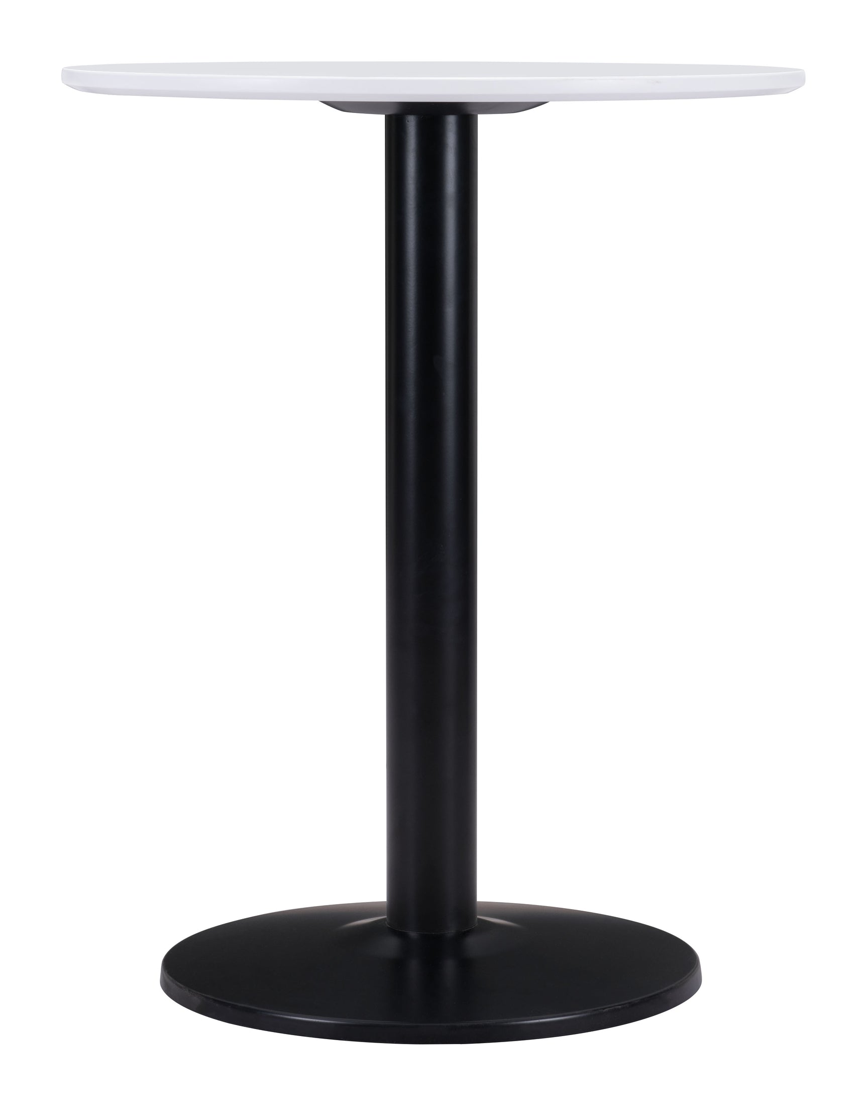 Alto White & Black Bistro Table