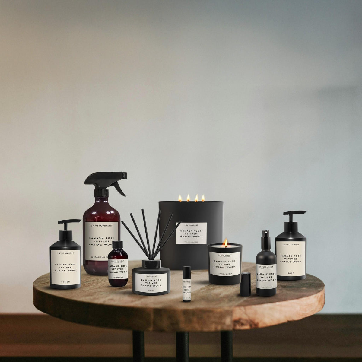 8oz Damask Rose | Vetiver | Guaiac Wood Candle with Lid and Box (Inspired by Le Labo Rose 31® and Fairmont Hotel®) - Ornate Home