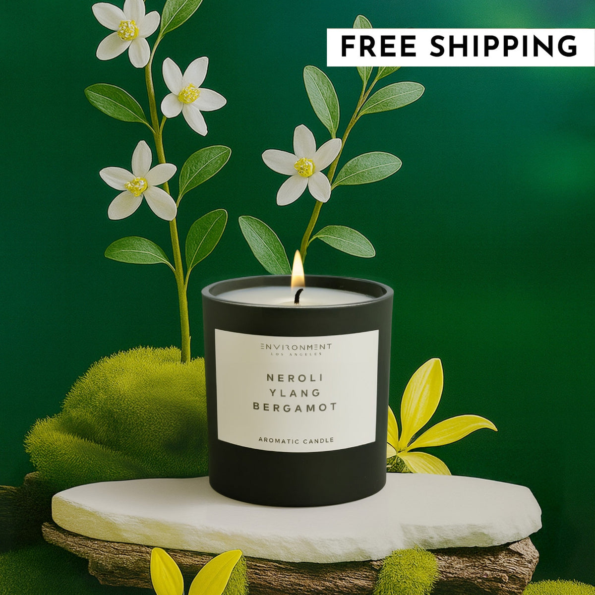 8oz Neroli | Ylang | Bergamot Candle with Lid and Box (Inspired by Chanel Chanel #5®) - Ornate Home