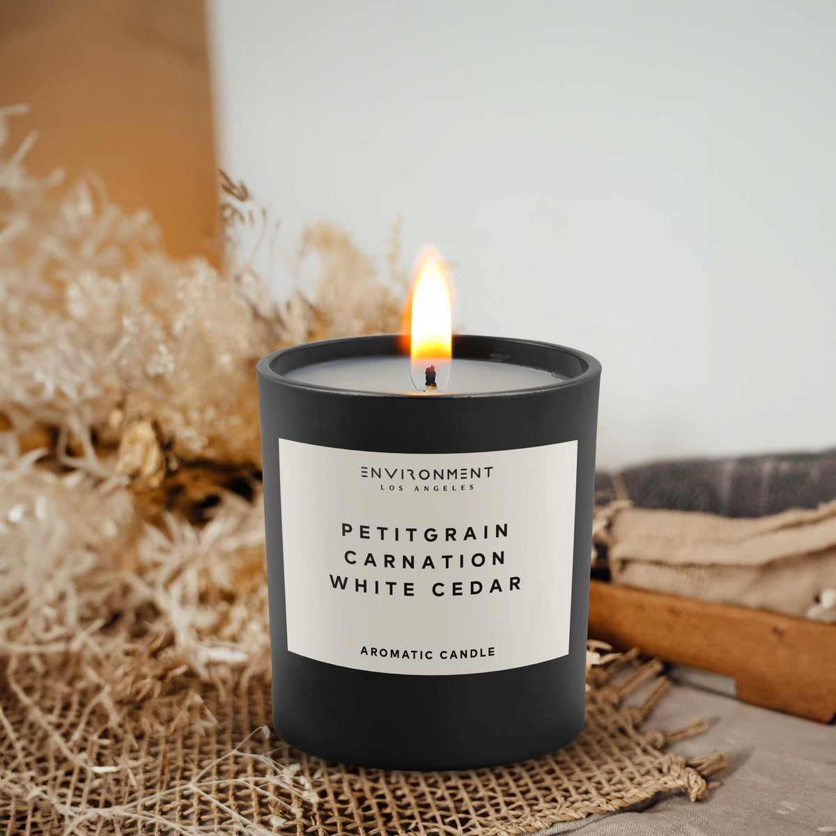 8oz Petitgrain | Carnation | White Cedar Candle (Inspired by YSL L'Homme®) - Ornate Home