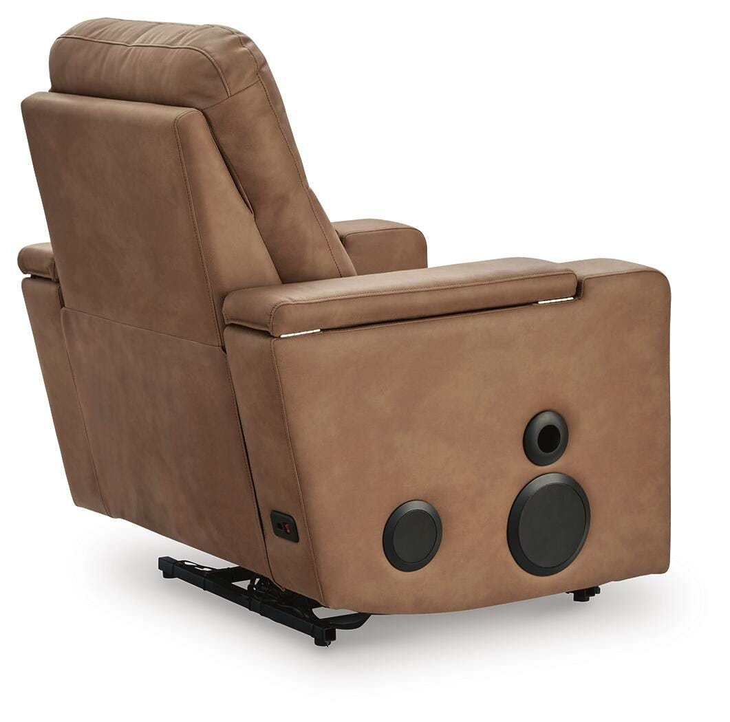 Flinlock Caramel Power Glider Recliner with Audio System (Online Special Price)