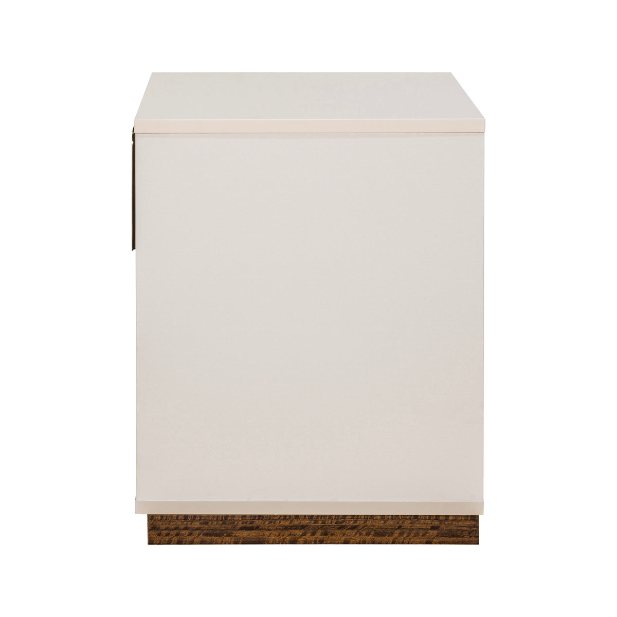 Pavira Walnut 1-Drawer Nightstand with LED Lights