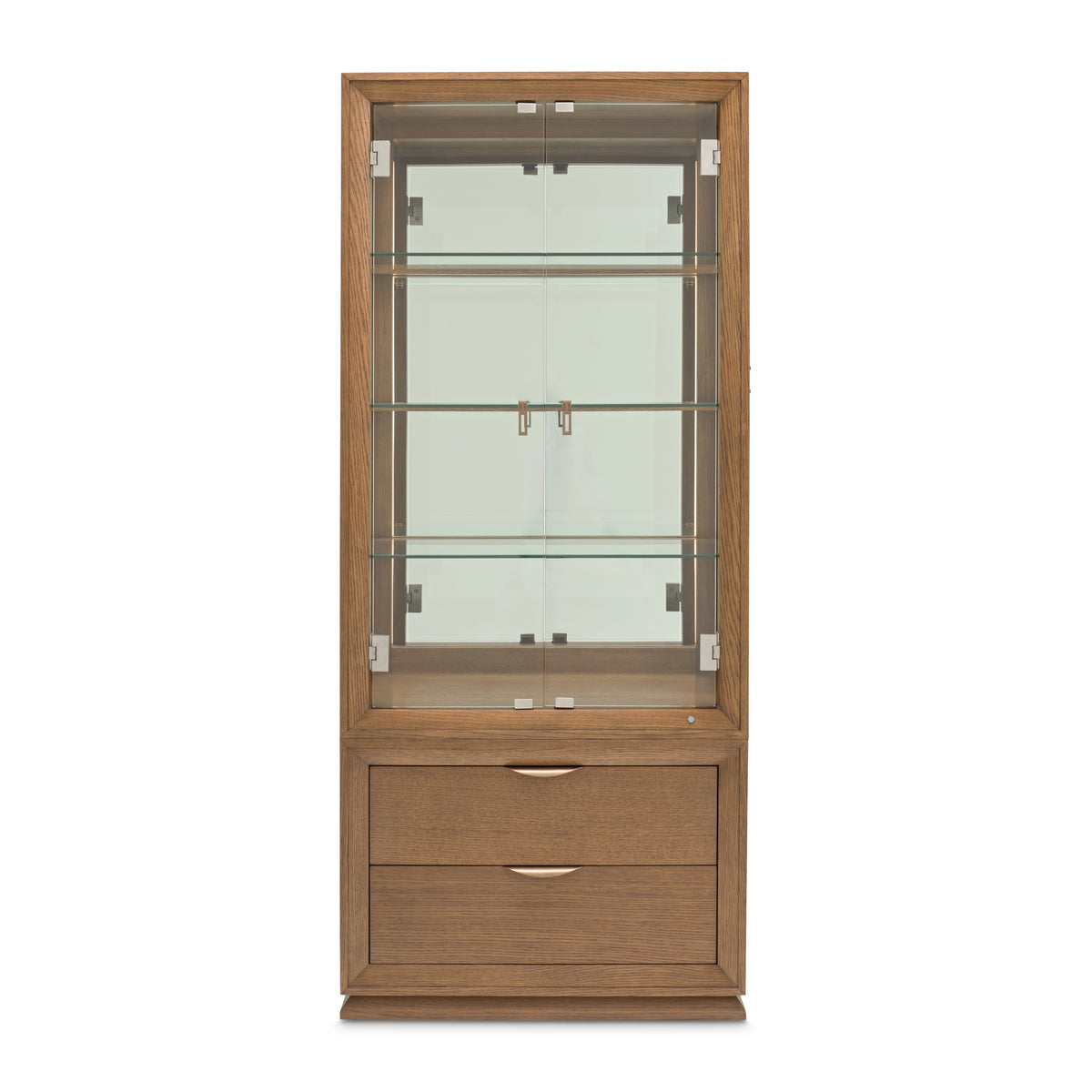 Portrait Sienna Brown Display Cabinet