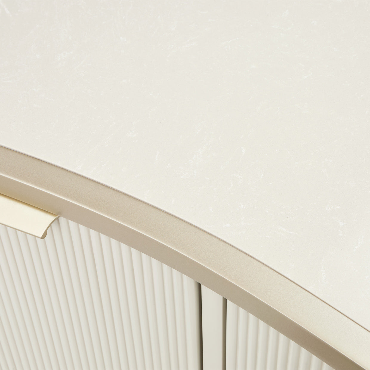 La Marisia Creamy Pearl Media Cabinet