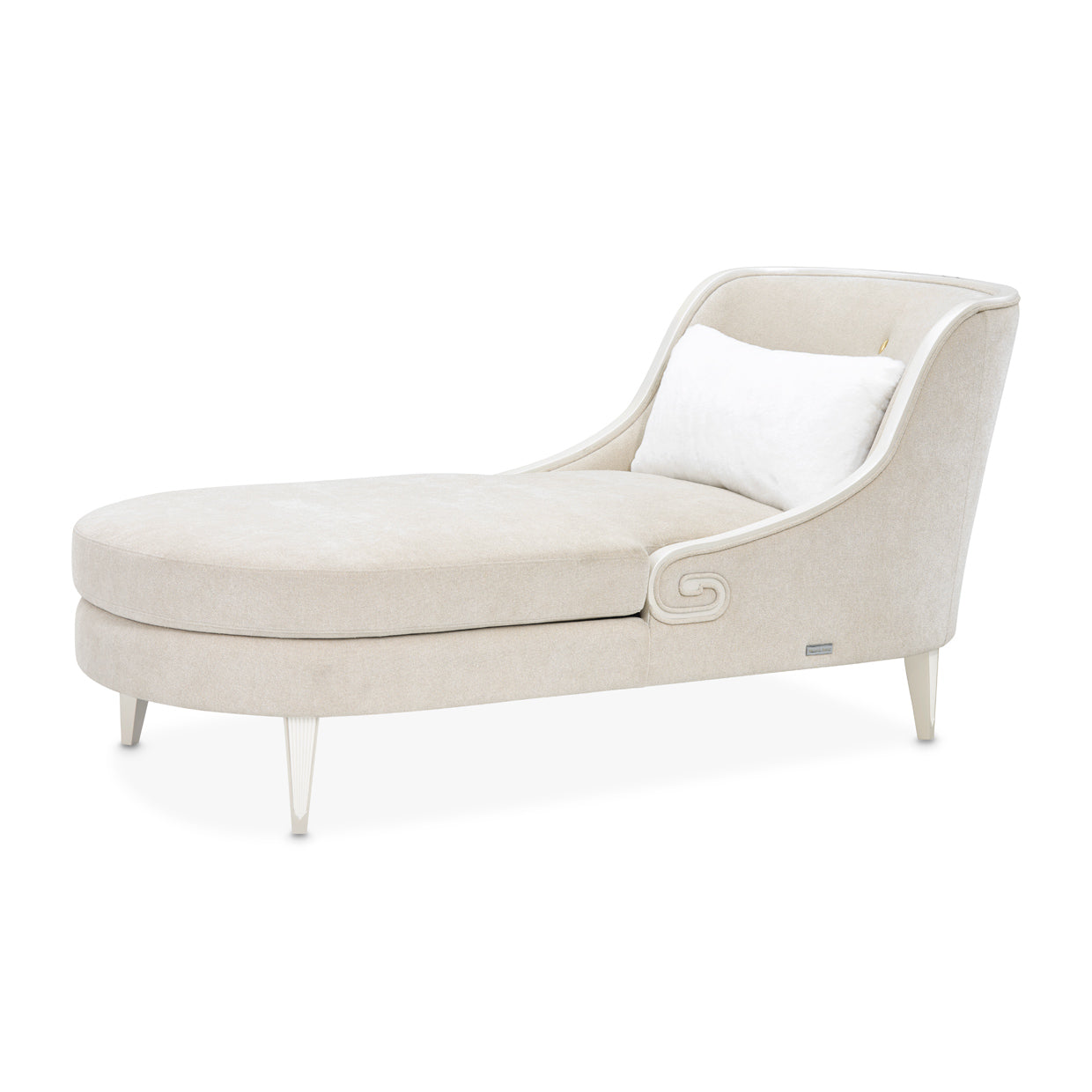 La Marisia Champagne Gold/Tranquil Chenille Chaise