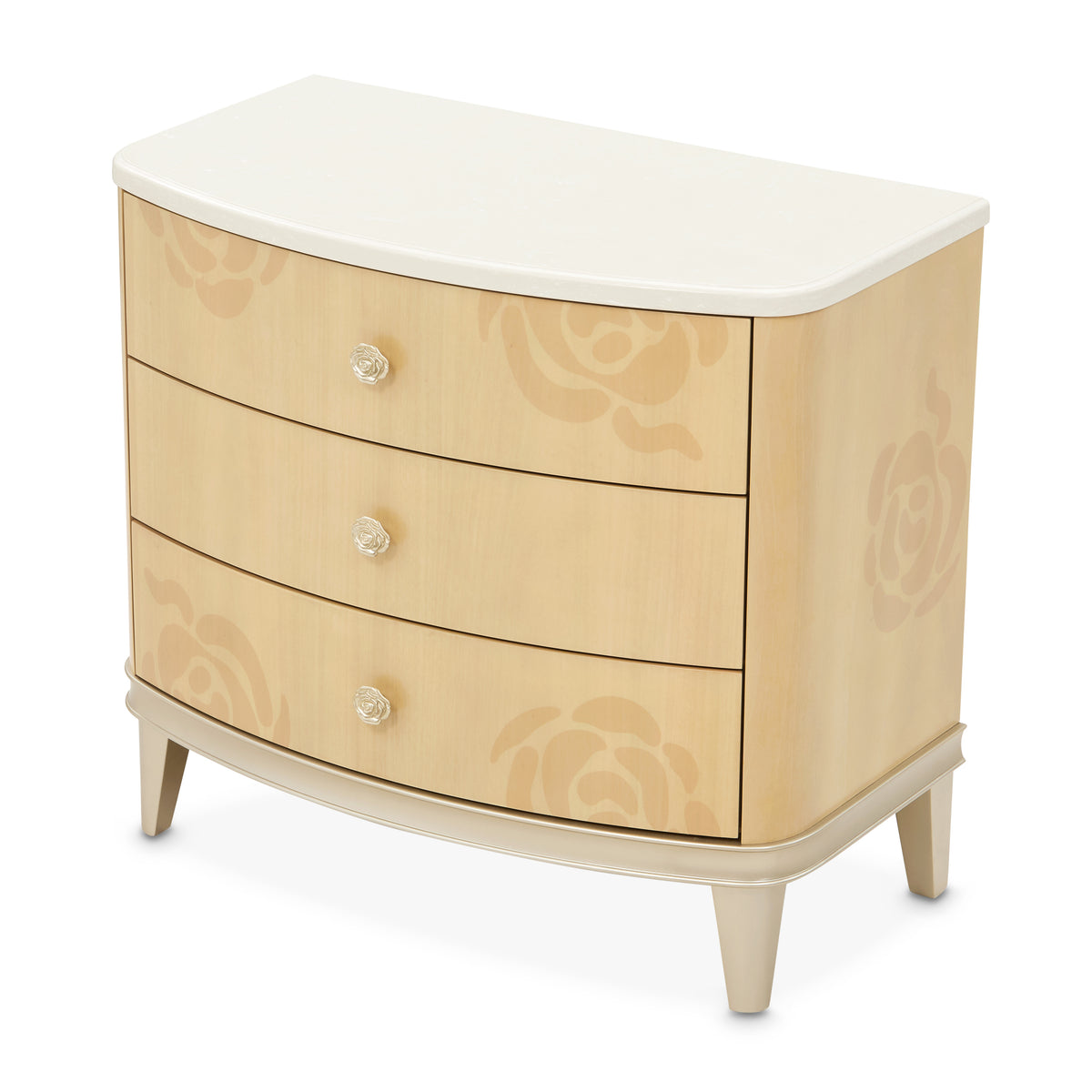 Camellia Field Caramel Nightstand