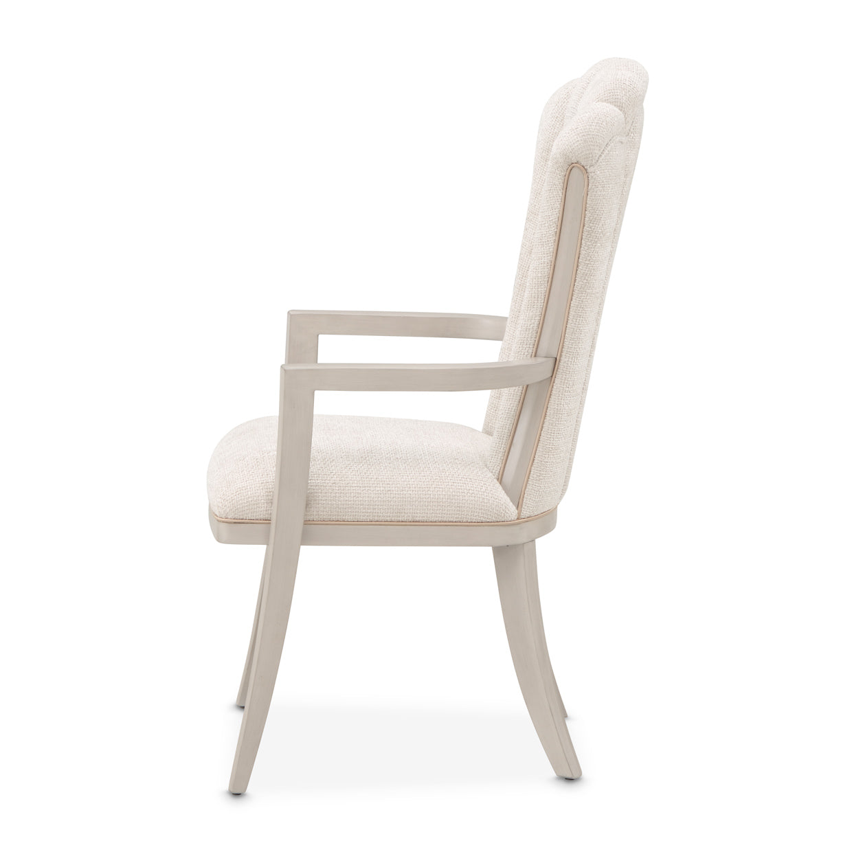 Fantosini Silver Mist/Cappuccino Dining Arm Chair