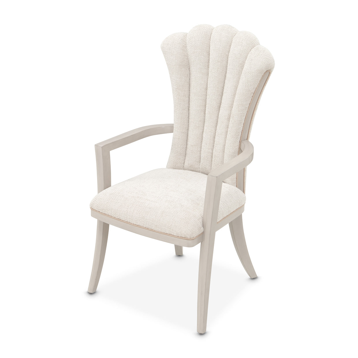 Fantosini Silver Mist/Cappuccino Dining Arm Chair