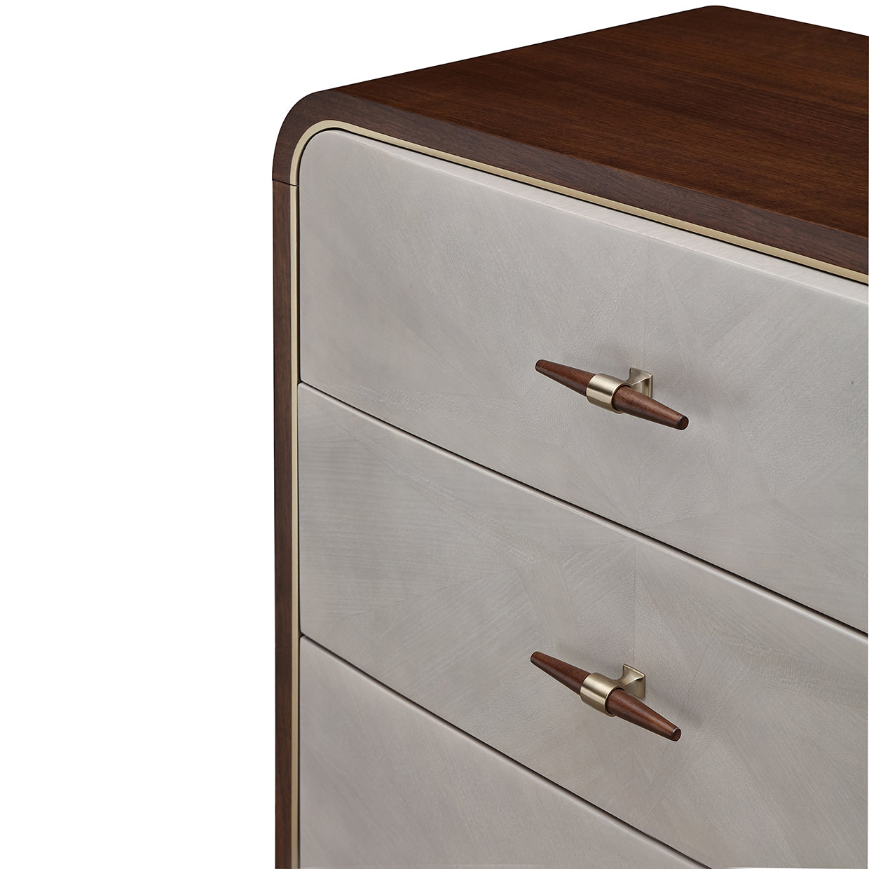 Houston Walnut Dresser with Mirror