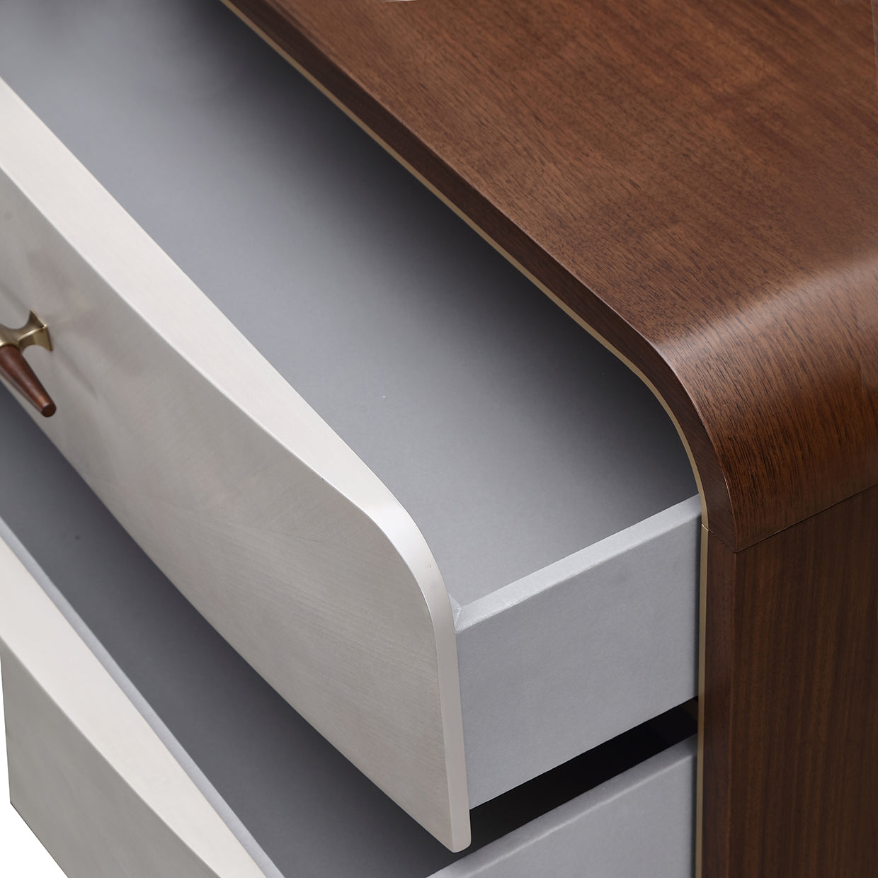 Houston Walnut Dresser with Mirror