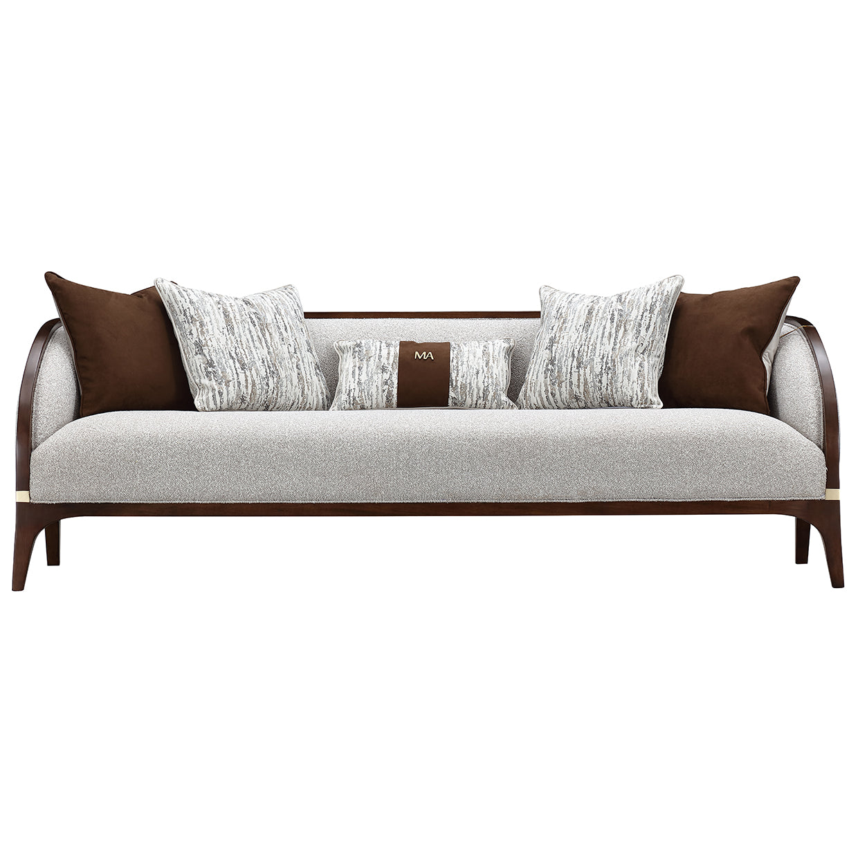 Houston Walnut/Pebble Sofa
