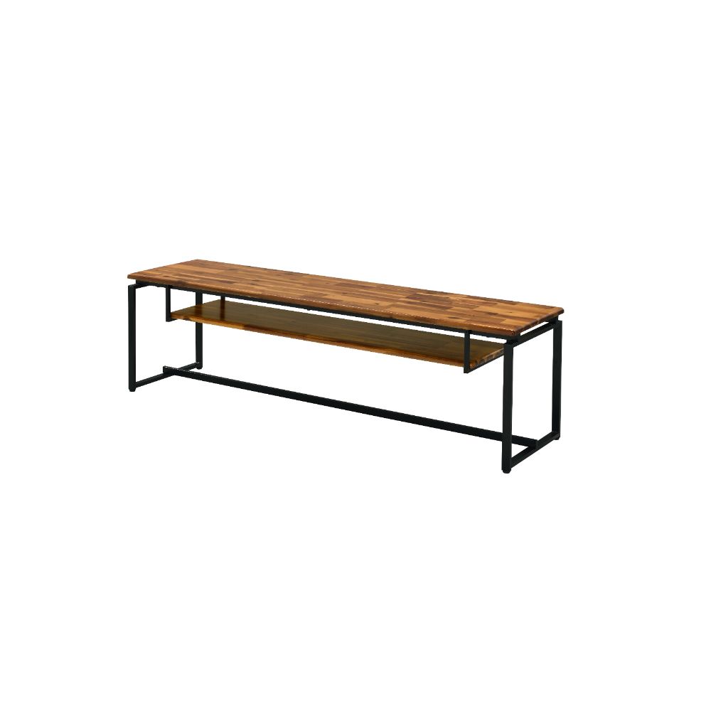 Jurgen Oak/Black Tv Stand