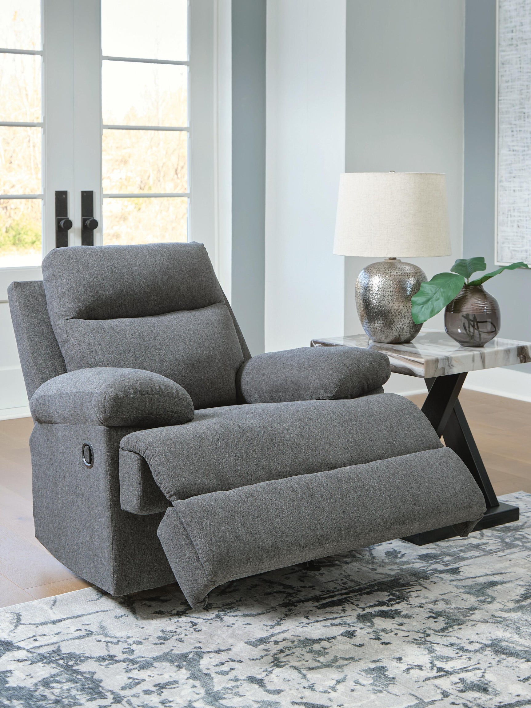 Tarrant Charcoal Recliner