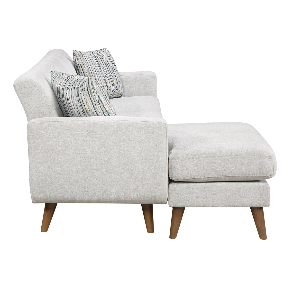 Seabrook Beige Reversible Sofa Chaise