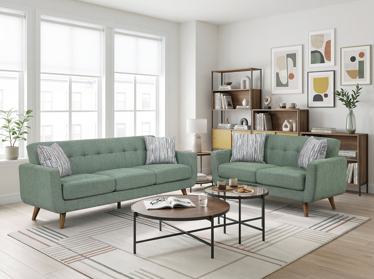 Seabrook Green 86" Sofa