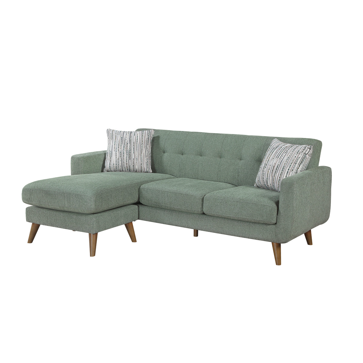 Seabrook Gray Reversible Sofa Chaise