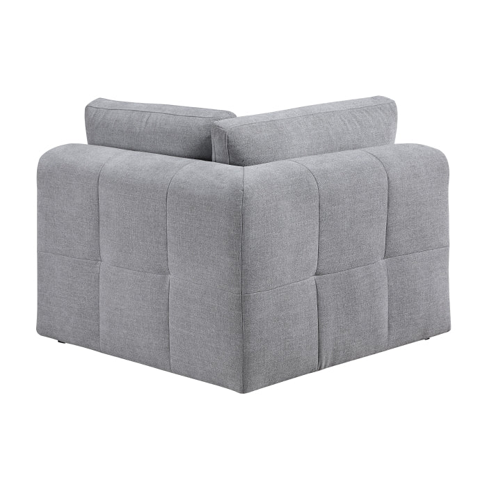 Tidal Gray Corner Seat