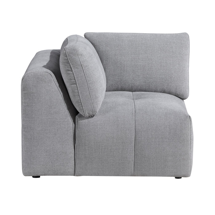 Tidal Gray Corner Seat