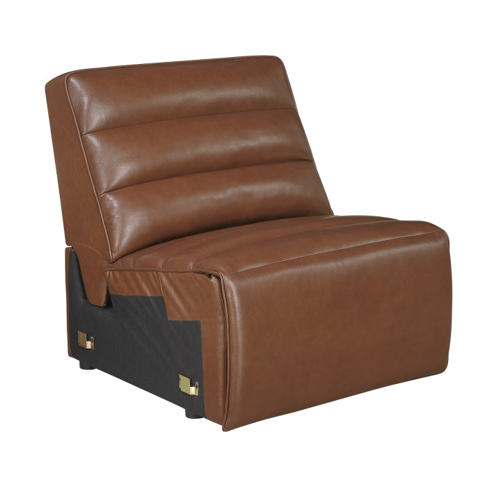 Yukon Brown Armless Chair